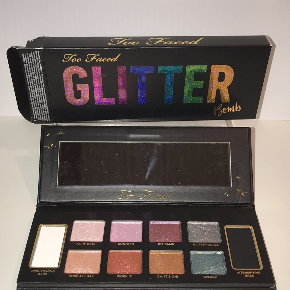Too Faced Glitter Bomb Eyeshadow Palette NEW